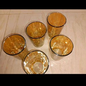 Set Of Five Glasses