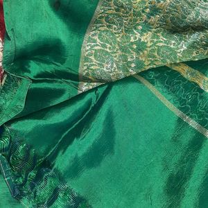 Green Banarasi Saree