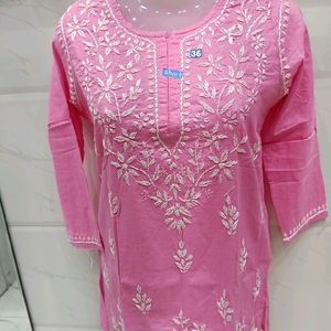 Short Chickekari Kurta