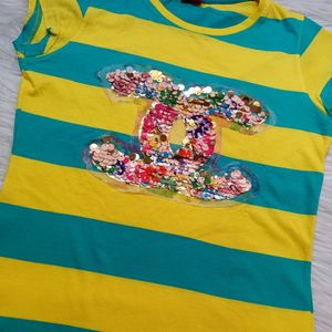 Colorful Tshirt For Girls💚💛