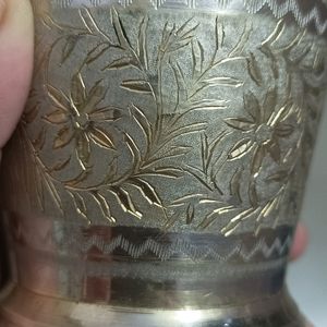 Antique Royal Muradabadi Brass Glass