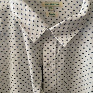 UCB Stile Benetton Men Shirt Regular Fit Size XXL