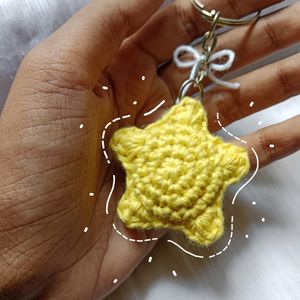 Crochet Star Keychain