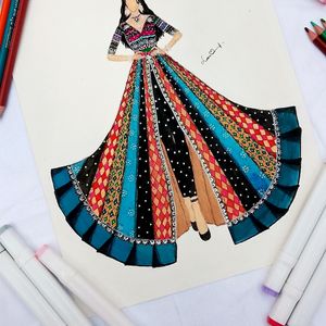 Stunning Fashion Illustration Figure