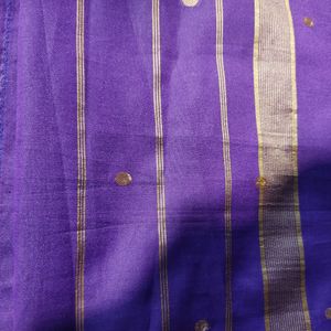 Beautiful Purple Silk Saree 💜