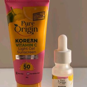 Pure Origin Sunscreen & Serum Combo