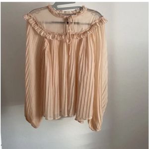 Beige formal Top