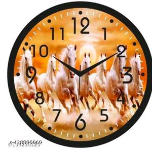 Plastic Horse Wall Clock