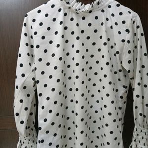 Full Sleeved Polka Dot Shirt