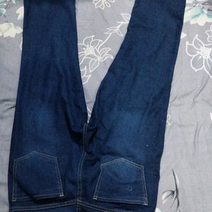 Straight Fit Navy Blue Denim Jeans