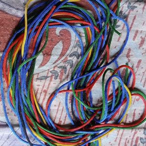 Colourful Thread, With Yellow, Blue Green and Red