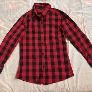 BLACK AND RED CHECK SHIRT❤️