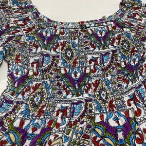 Multicolored Flare Pattern Kurti.