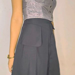 Navy Blue Skirt