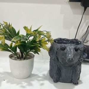 Animal Elephant Pot With Plant Too