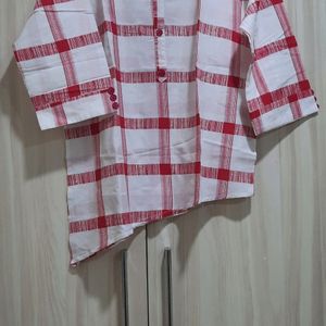 Checked Cropped Shirt 100+$