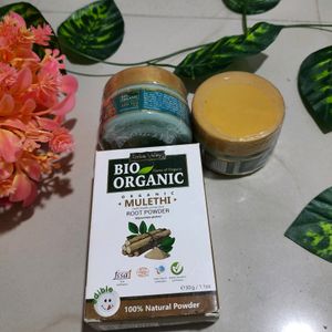 Bio Organic Hair Reborn Gel (2) And Mulethi Powder