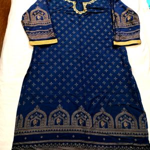 Shrishti Brand Kurti Pretty Navy Blue Color