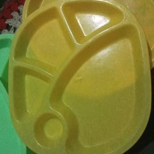4side Plastic Plate For Baby Food
