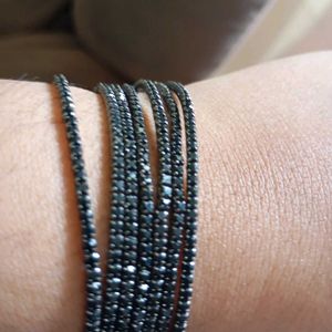 Beautiful Black Shimmery Bracelets