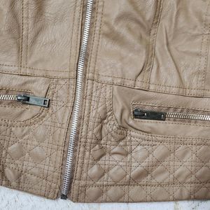 Brown Colur Lether Jacket