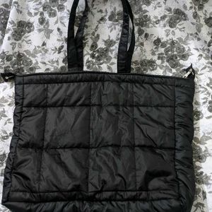 Black Puffed Tote