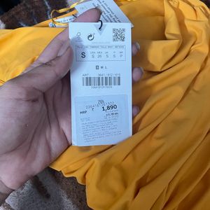 Zara Orange Bodysuit With Tags