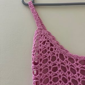 Pink Crochet Top