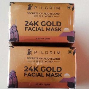 Combo Of 2 Pilgrim Gold Facial Mask