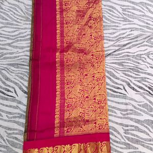 pure kanchipattu big border saree