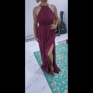 Burgundy Gown