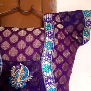 Saree & Blouse Mirror Work