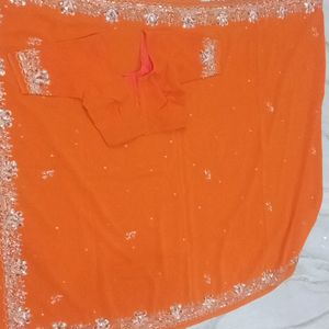 Orange Saree