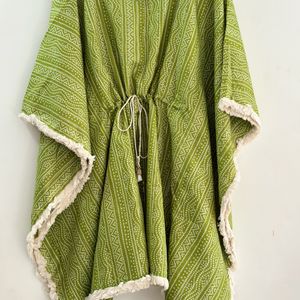 Green Color Tailored Kaftan