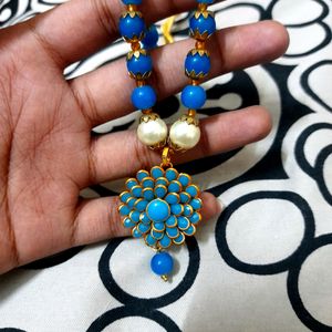 Combo Light Blue Pendant Neckpiece