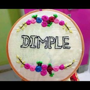 Customized Name Hoop