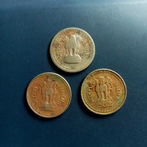 Rare 25 paise coins - 3 nos.