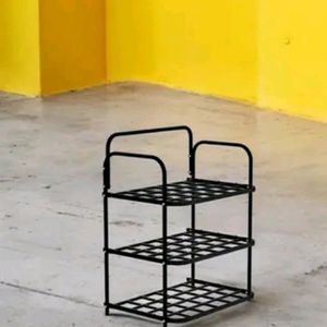 New/Unused Heavy Metal And Plastic Shoe Rack