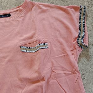 Mast & Harbour Peach T Shirt