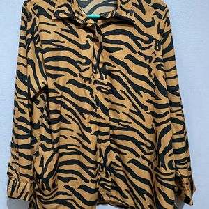 Tiger Print Shirt Women