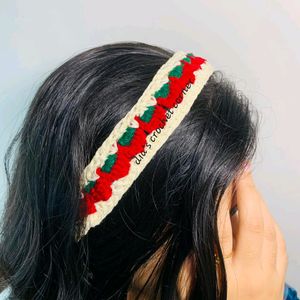 Strawberry Crochet Hairband