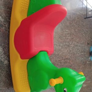 Multi Color Plastic Horse Ride-on Toy