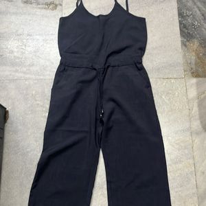 Aesthetic Grey Jumpsuit With Adjustable Waist