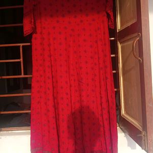 Maroon Flared Xxl Anarkali