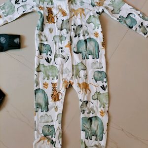 Cotton Sleep Suit And Zudio Shirt For Toddler