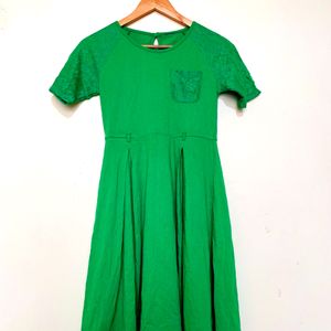 Parrot Green Dress