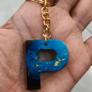 P Alphabet Keychain