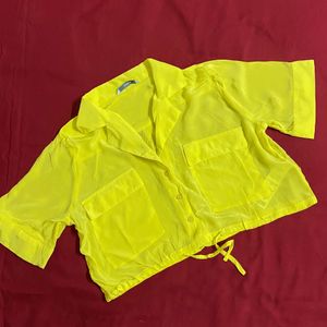 ONLY Yellow Shirt Style Top