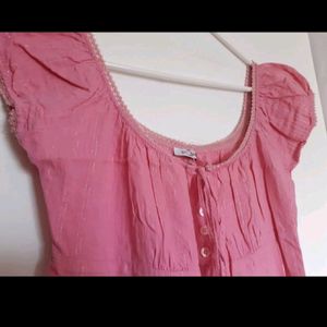 Pink Cottagecore Dress