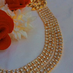 Golden Colour Necklace For Women Beautiful Design